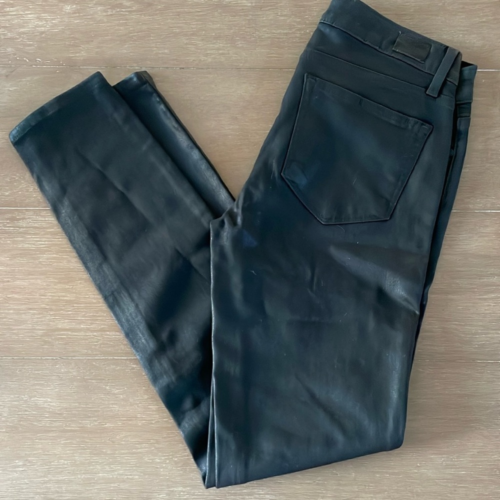 Paige Verdugo Ultra Skinny black coated jeans